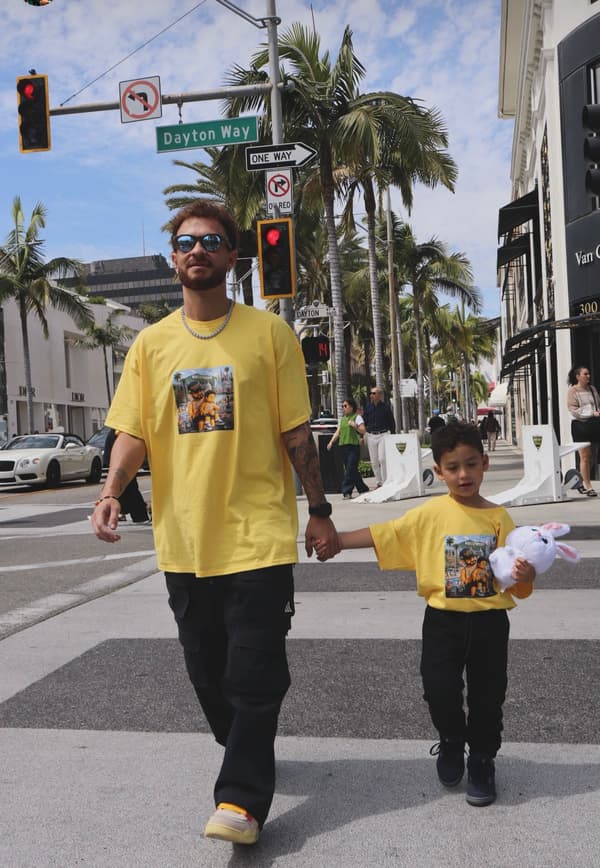 Pai e filho em Rodeo Drive